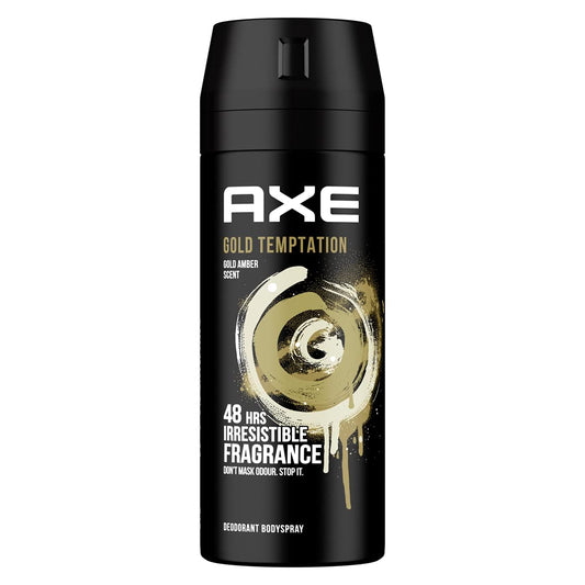 AXE Gold Temptation Deodorant and Body Spray for Men, 150 ml