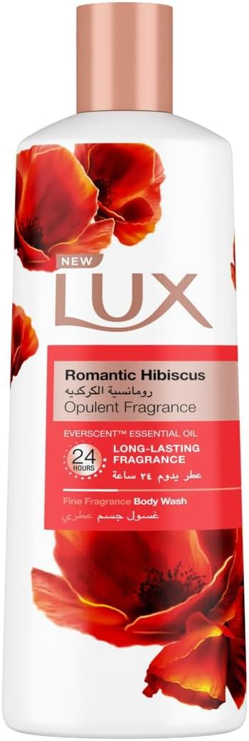 LUX Lux Perfumed Body Wash Romantic Hibiscus for 24 Hours Long Lasting Fragrance 250ML