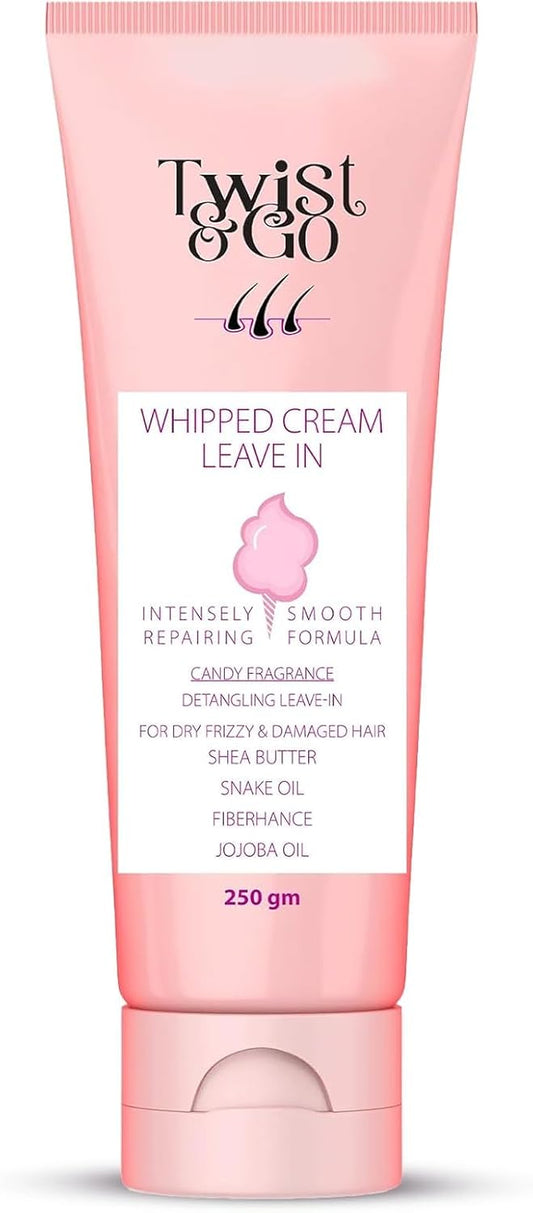 Twist & Go Whipped Cream Leave-In 250Gm / Intensely Repairing Smooth Formula