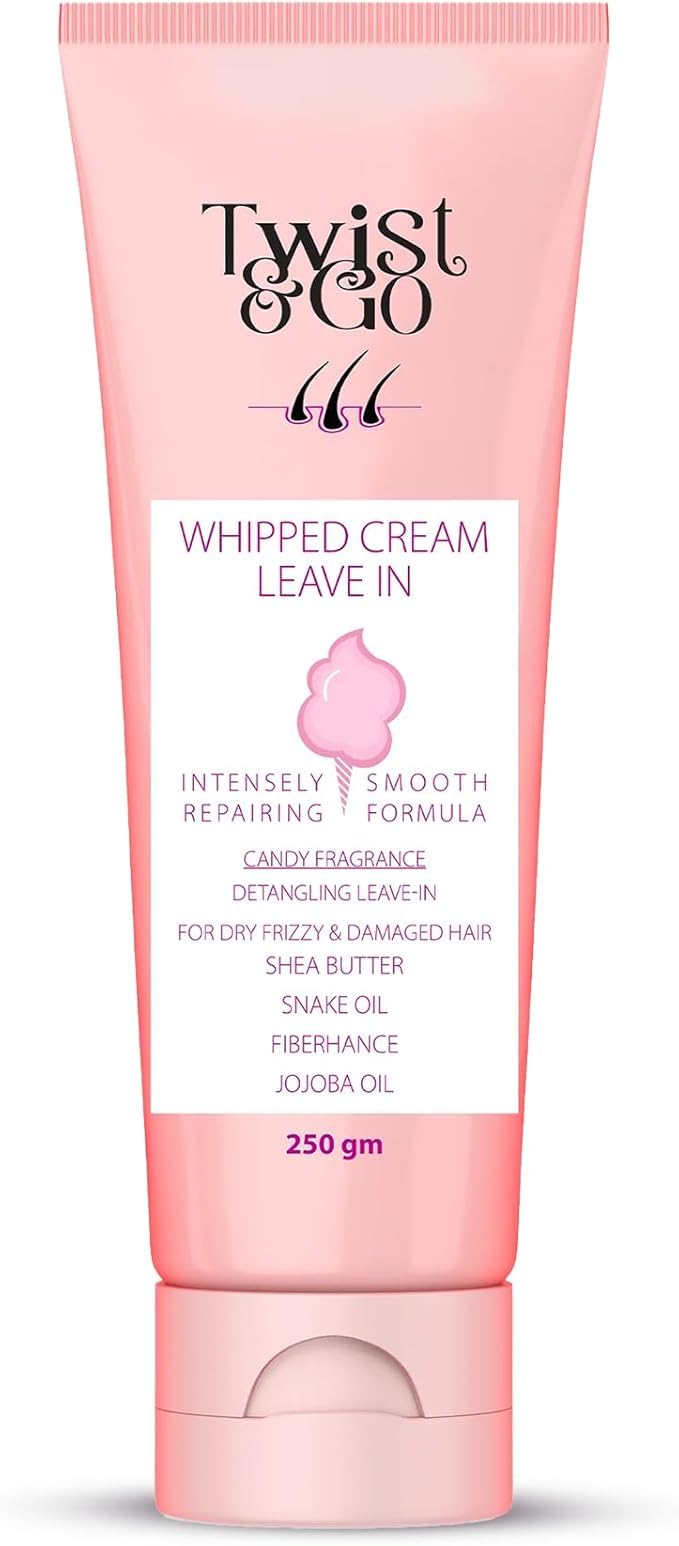 Twist & Go Whipped Cream Leave-In 250Gm / Intensely Repairing Smooth Formula