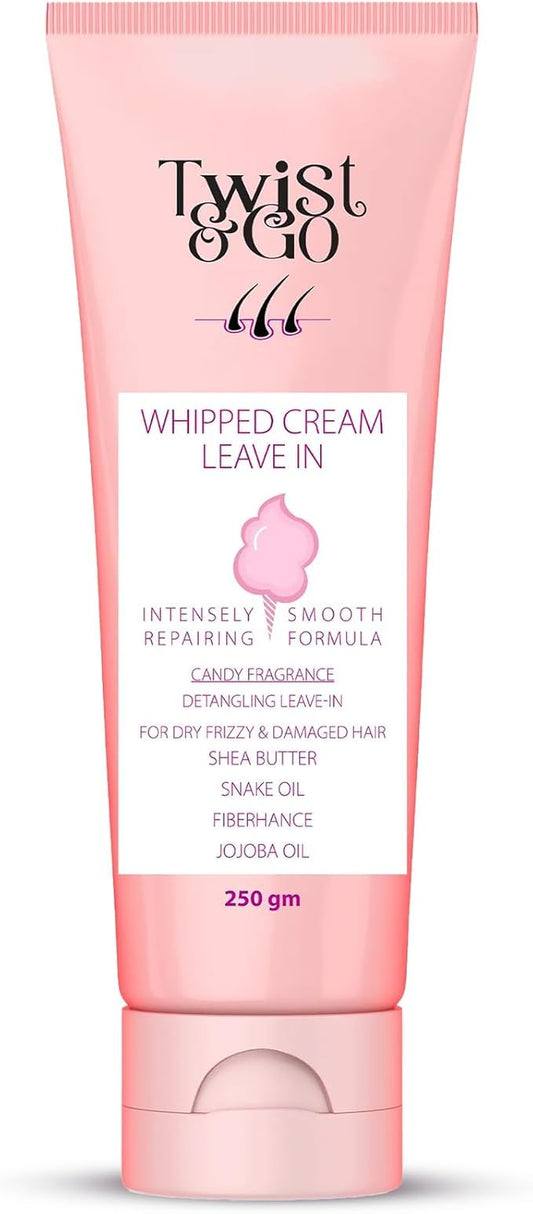 Twist & Go Whipped Cream Leave-In 250Gm / Intensely Repairing Smooth Formula