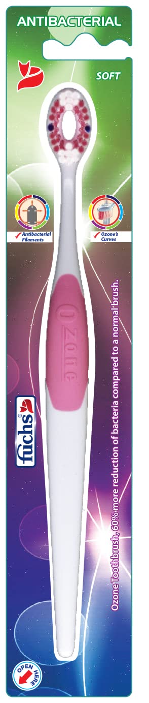 Fuchs Tooth Brushes Antibacterial Medium Multicolor