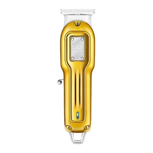 VGR V-919 Professional Cord & Cordless Rechargeable T-Blade Hair Trimmer for Men with 100 min Runtime (Gold)