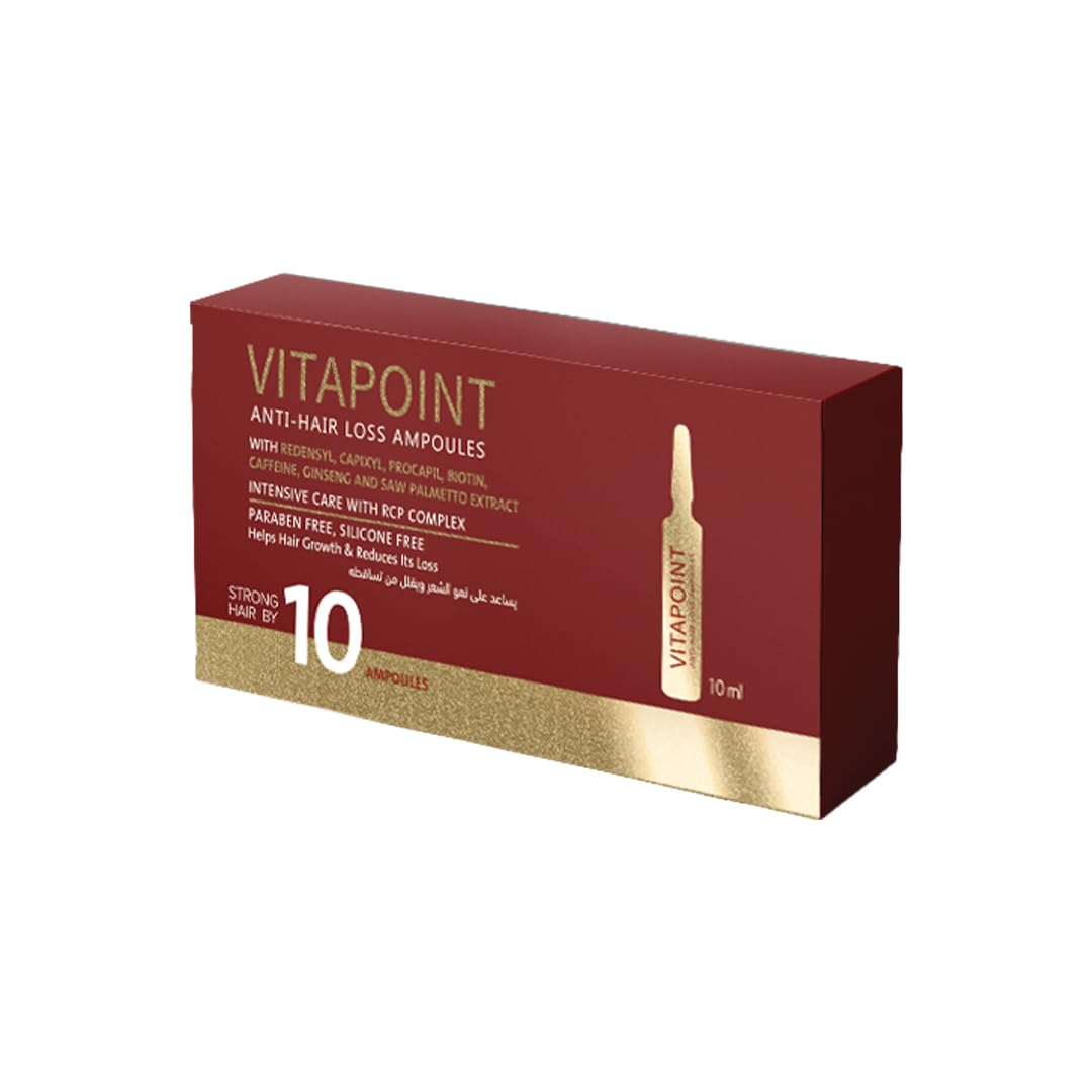 Melano Pharma Vitapoint Anti Hair Loss Ampoules with RCP Complex, 10 Ampoules x 10ml