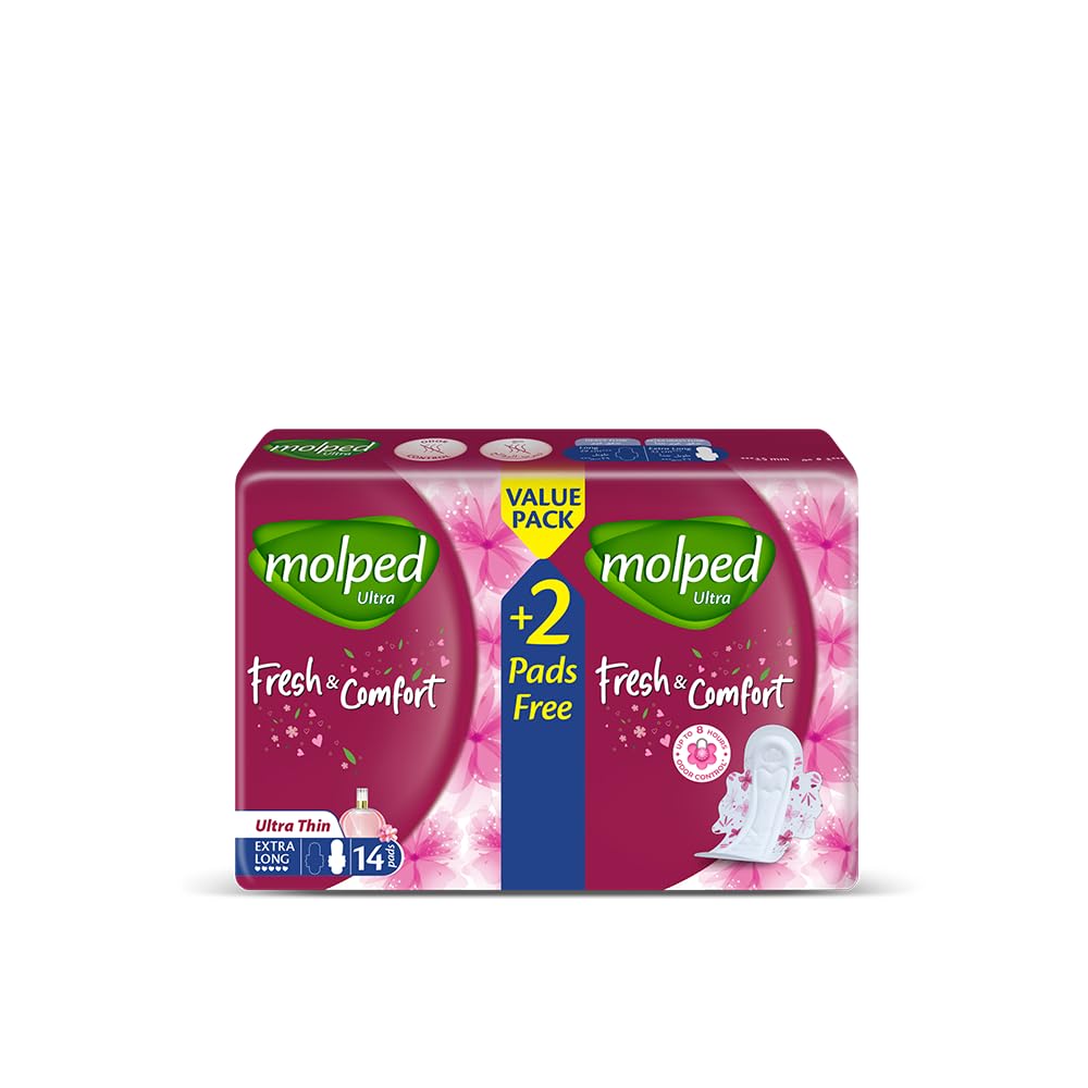 Molped Ultra - Fresh & Comfort - Value Pack - Extra Long - 14 Pads