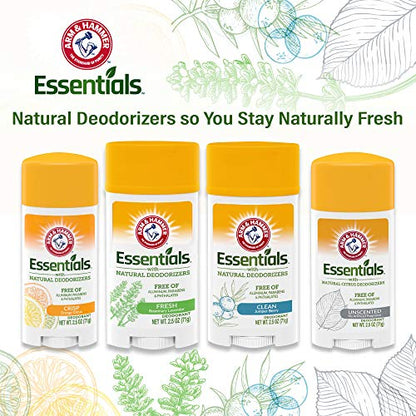 ARM & HAMMER Essentials Deodorant Crisp Orange Citrus 2.5 oz