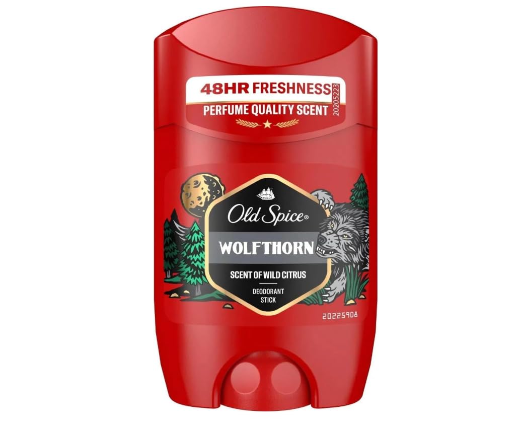 Old Spice Wolfthorn Deodorant Stick, Deodorant Stick Without Aluminium for Men, Men's Deodorant with Long-lasting Fragrance, 50 ml