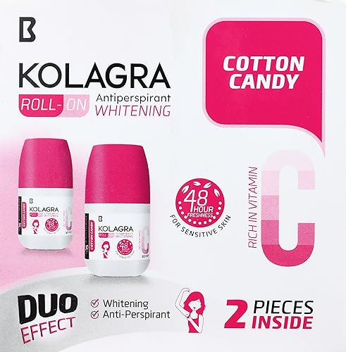 Kolagra Whitening Roll On 2X1 Promopack Cotton Candy 120ML