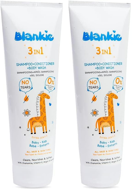 Blankie 3 in 1 shampoo + conditioner + body wash 200 ml (Pack of 2)