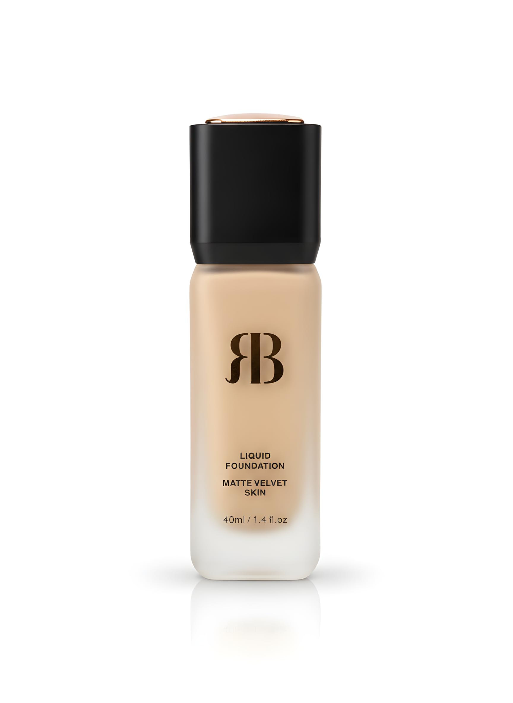 Rose Berry Black Rose Liquid Foundation, Matte Velvet Skin Finish, Light as Air Formula, 40ml, Shade 02