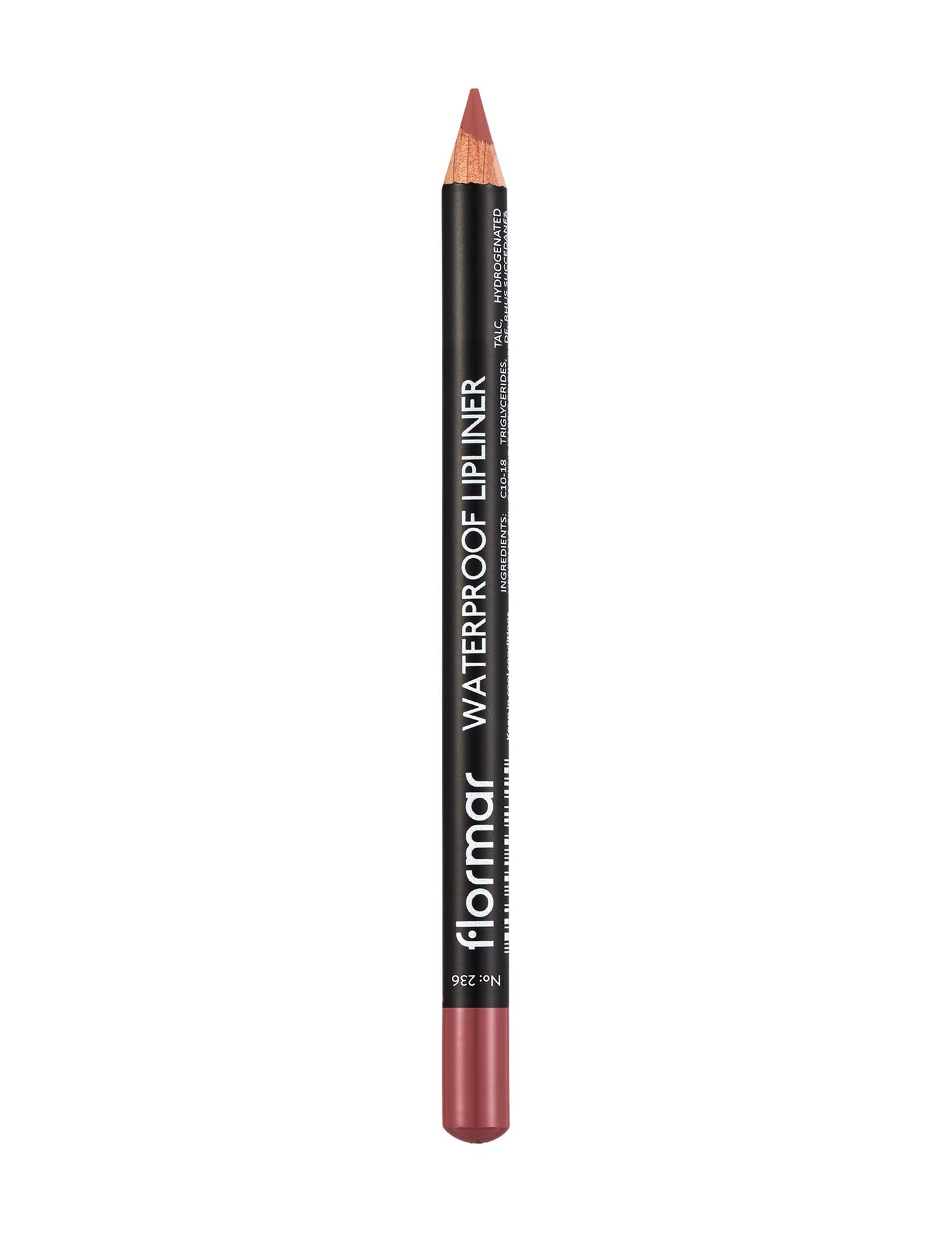 Flormar Waterproof Lipliner – 236 Nut Cookie – Blendable, Long-Wear, Waterproof, Precise Tip, Smooth