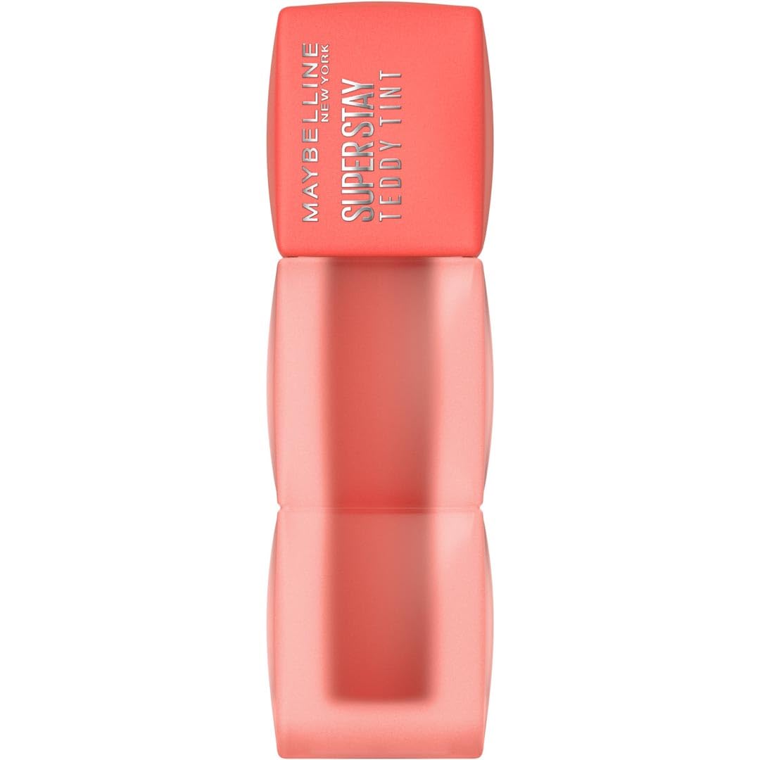 MAYBELLINE New York,Super Stay Teddy Lip Tin Long Lasting Matte Lipstick For Up To 12HR Wear, Baby Tee Shade 25