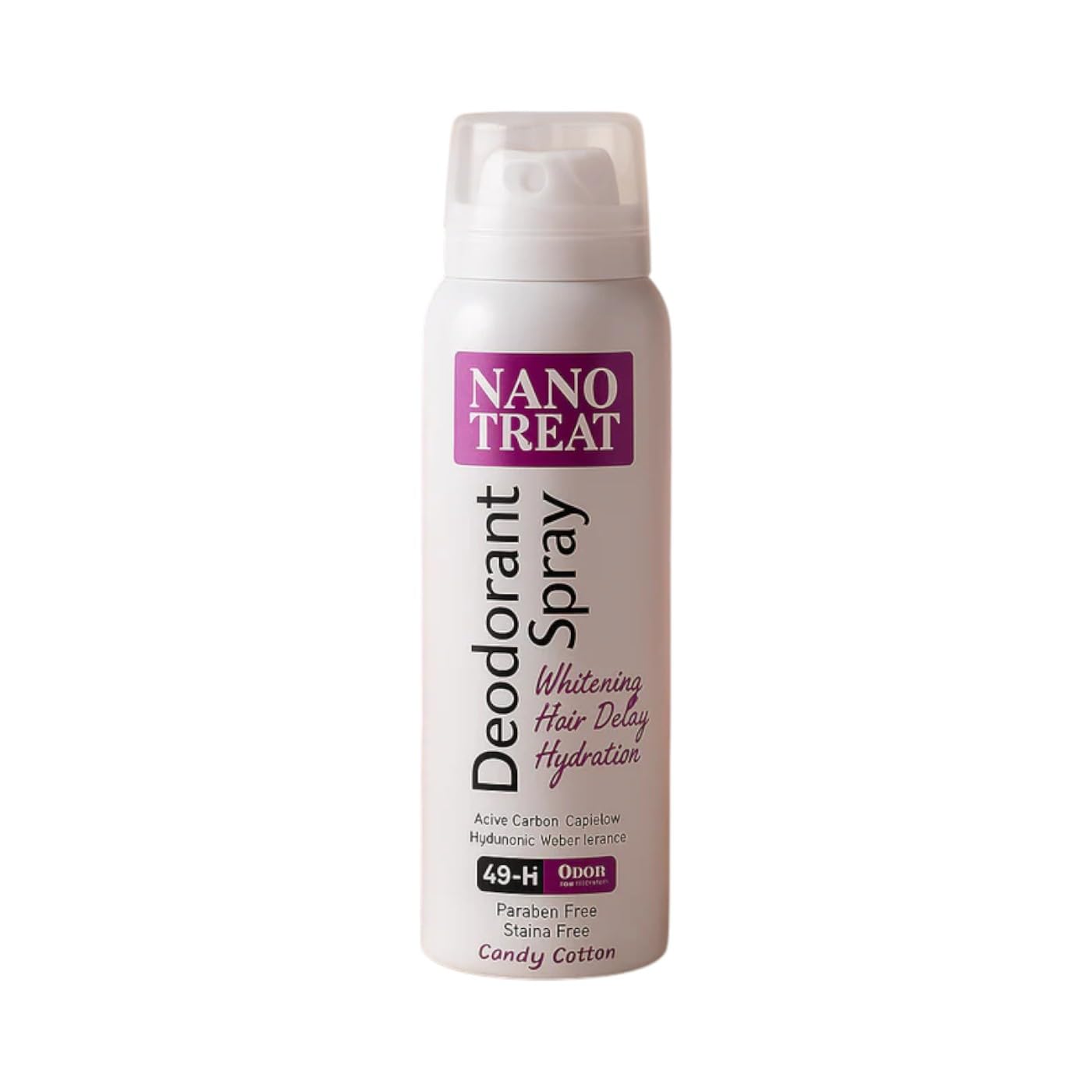 Nanotreat Nano Treat Deodorant Spray Hair Delay Hydration 150ml Candy Cotton