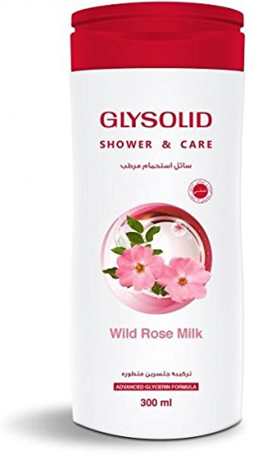 Glysolid shower gel- wild rose milk 300 ml