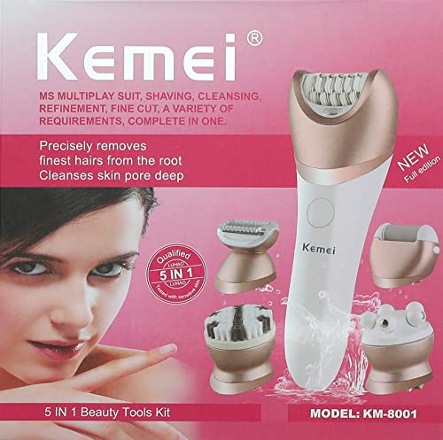 Kemei KM-8001 5in1 multifunctional beauty tool for Women