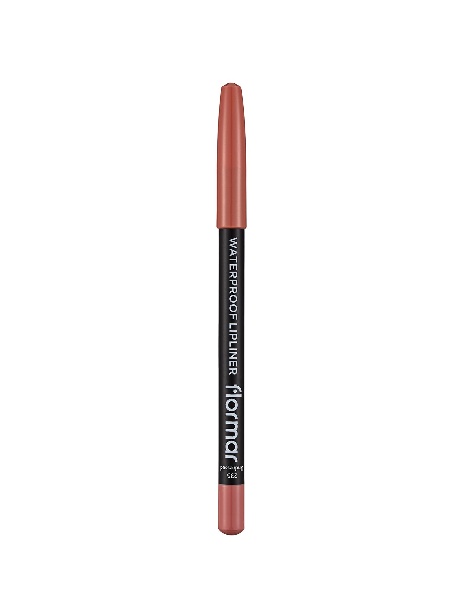 Flormar Waterproof Lipliner – 235 Undressed – Blendable, Long-Wear, Waterproof, Precise Tip, Smooth