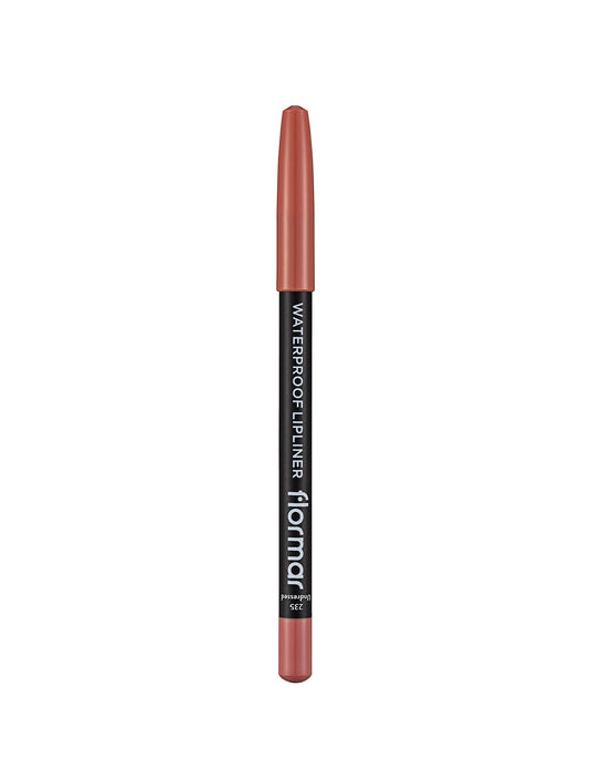 Flormar Waterproof Lipliner – 235 Undressed – Blendable, Long-Wear, Waterproof, Precise Tip, Smooth