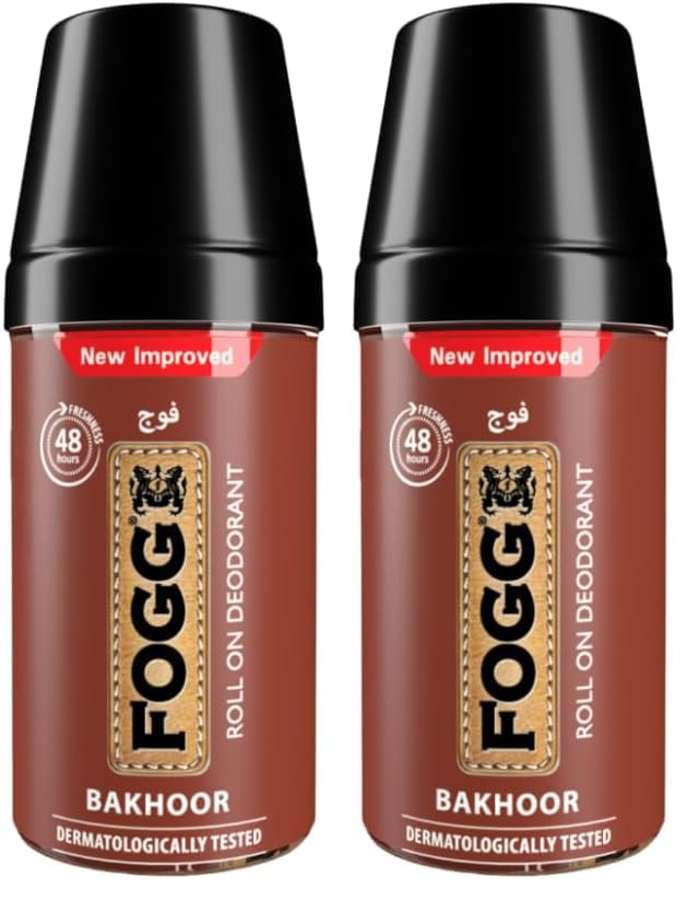 Fogg Bakhoor Roll on Unisex Deodorant - 50 ml (Pack of 2)