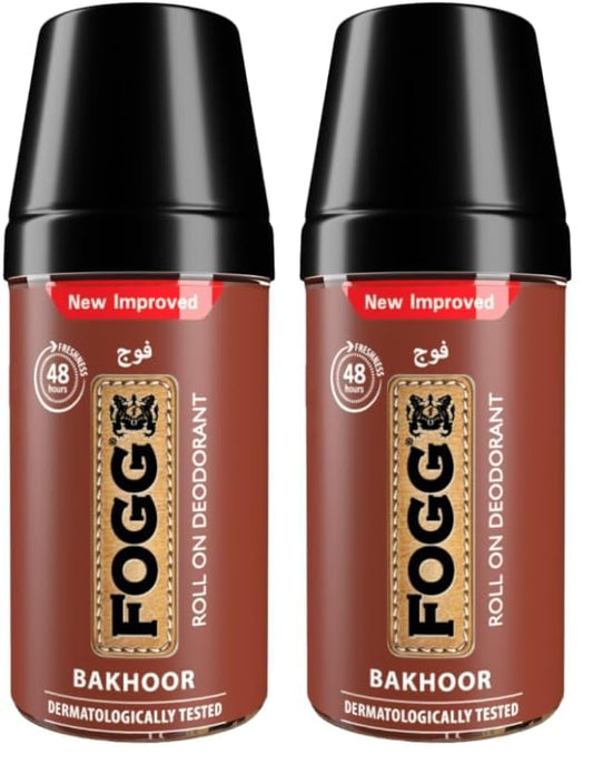 Fogg Bakhoor Roll on Unisex Deodorant - 50 ml (Pack of 2)