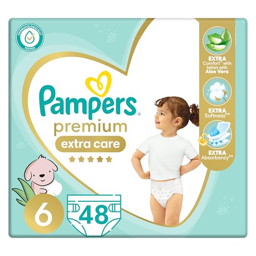 Pampers Premium Extra Care Size 6 48 Pack - Amazon Egypt image