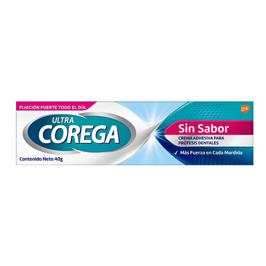 Corega Ultra Corega Unflavored Adhesive Cream for Dentures 40g