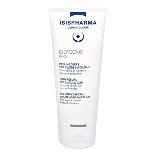 ISISPHARMA GLYCO-A BODY – Peeling Cream to soften, moisturize and tone the skin - Glycolic Acid, Shea Butter and Vegetable Squalane - Dry and rough skin - Made in France