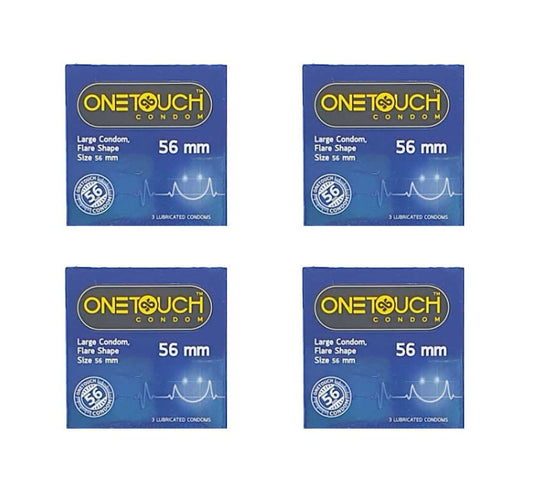 OneTouch Large (56 mm) condoms from one touch - 4 pack of 3