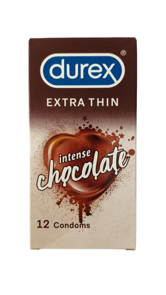 Durex Extra Thin Intense Chocolate Flavoured Condoms for Men - 10s