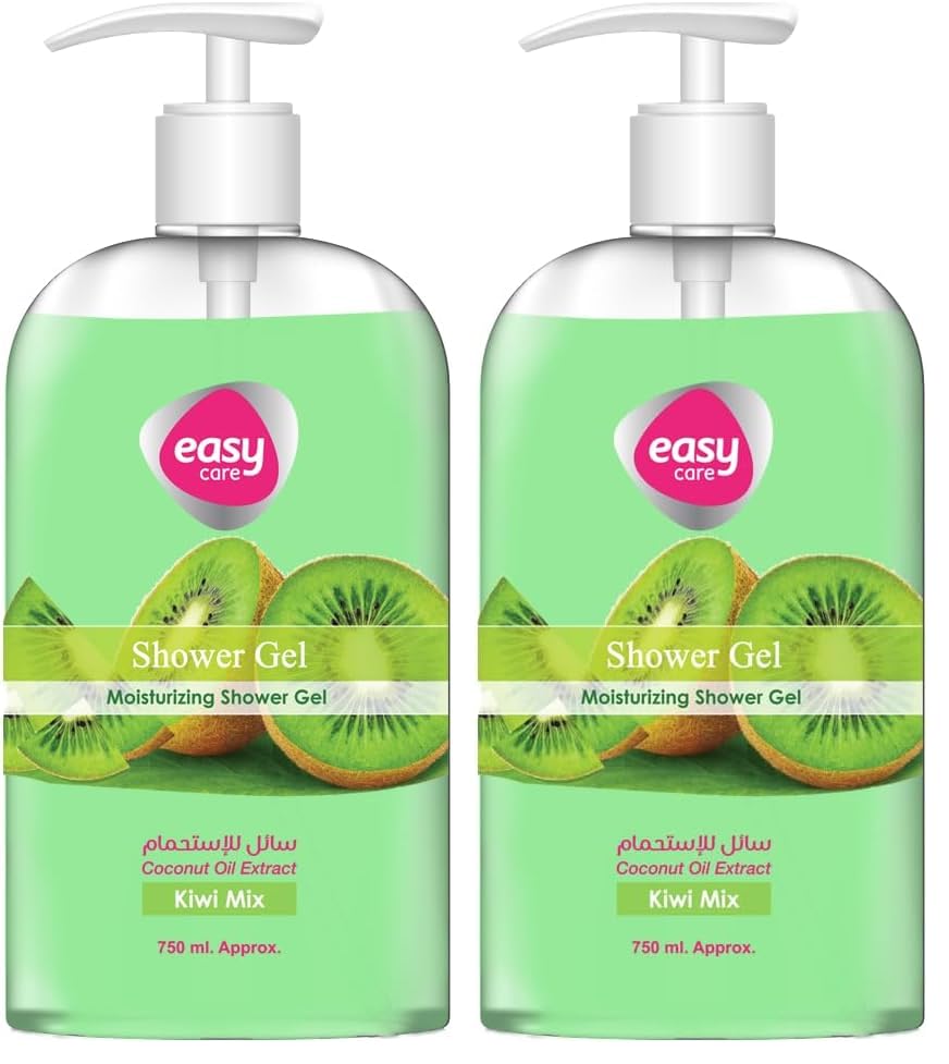Easy Care Shower Gel, Kiwi Scent, 750ml (Pack of 2)