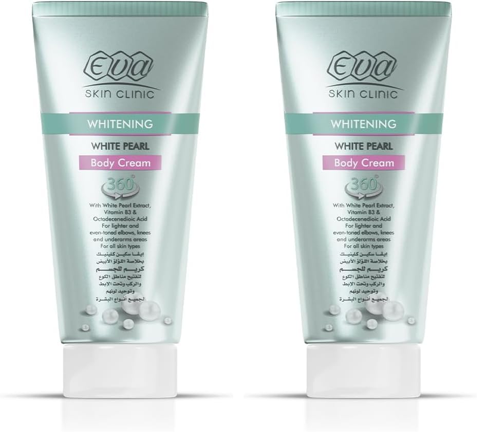 Eva Skin Clinic White Pearl Body Cream 150ml (Pack of 2)