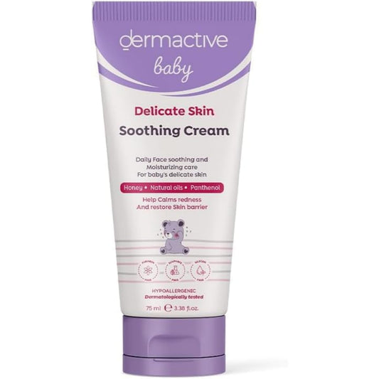 DERMACTIVE Baby Face Soothing Cream – 75ml | Calming Moisturizer, Hydrates & Protects, Gentle Daily Care for Sensitive Skin
