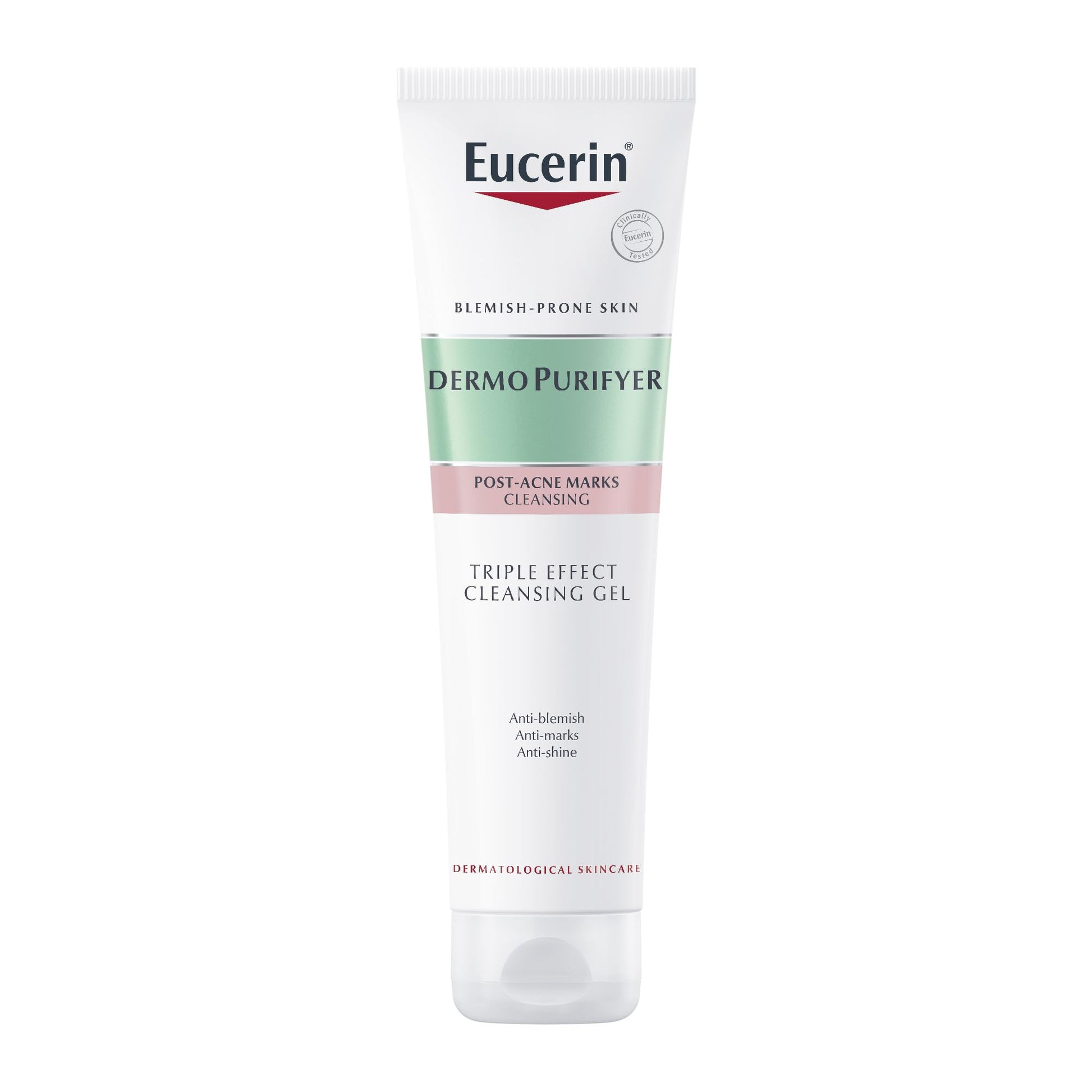 Eucerin DermoPurifyer Triple Effect Face and Body Cleansing Gel, Anti-Blemish, Anti-Marks and Anti-Shine, with Salicylic Acid and AHA/BHA/PHA Acid Complex, 150ml