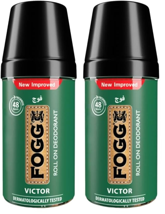 Fogg victor roll on deodorant for men - 50 ml (Pack of 2)
