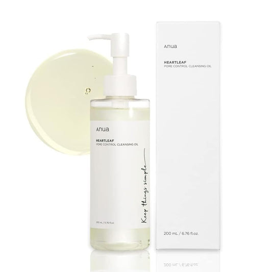 Anua FITZTEPS Original Heartleaf Pore Controlling Cleansing Oil Korean Facial Cleanser, Daily Blackhead Removal, 6.76 fl oz / 200 ml