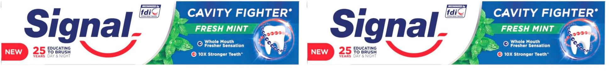 Signal Toothpaste Cavity Fighter With Fresh Mint 120ML (Pack of 2)