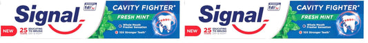 Signal Toothpaste Cavity Fighter With Fresh Mint 120ML (Pack of 2)