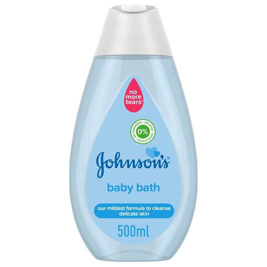Johnson's Bath, no more tears formula, specially developed to gently cleanse your baby’s delicate skin without drying it, 500ml (Packaging may vary)
