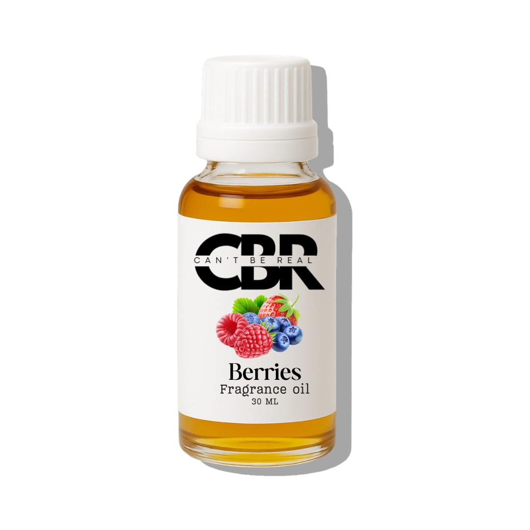 Can’t Be Real Fragrance Oil 30 ml, Long-Lasting Aroma for Diffusers, Candles, Soap Making, Burners & Home Scents – Premium Concentrated Fragrance Oil (Berries)