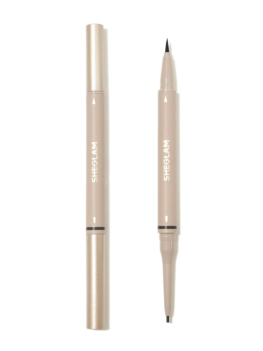 SHEGLAM Espresso Waterproof 2-in-1 Eyebrow Pencil - Chocolate