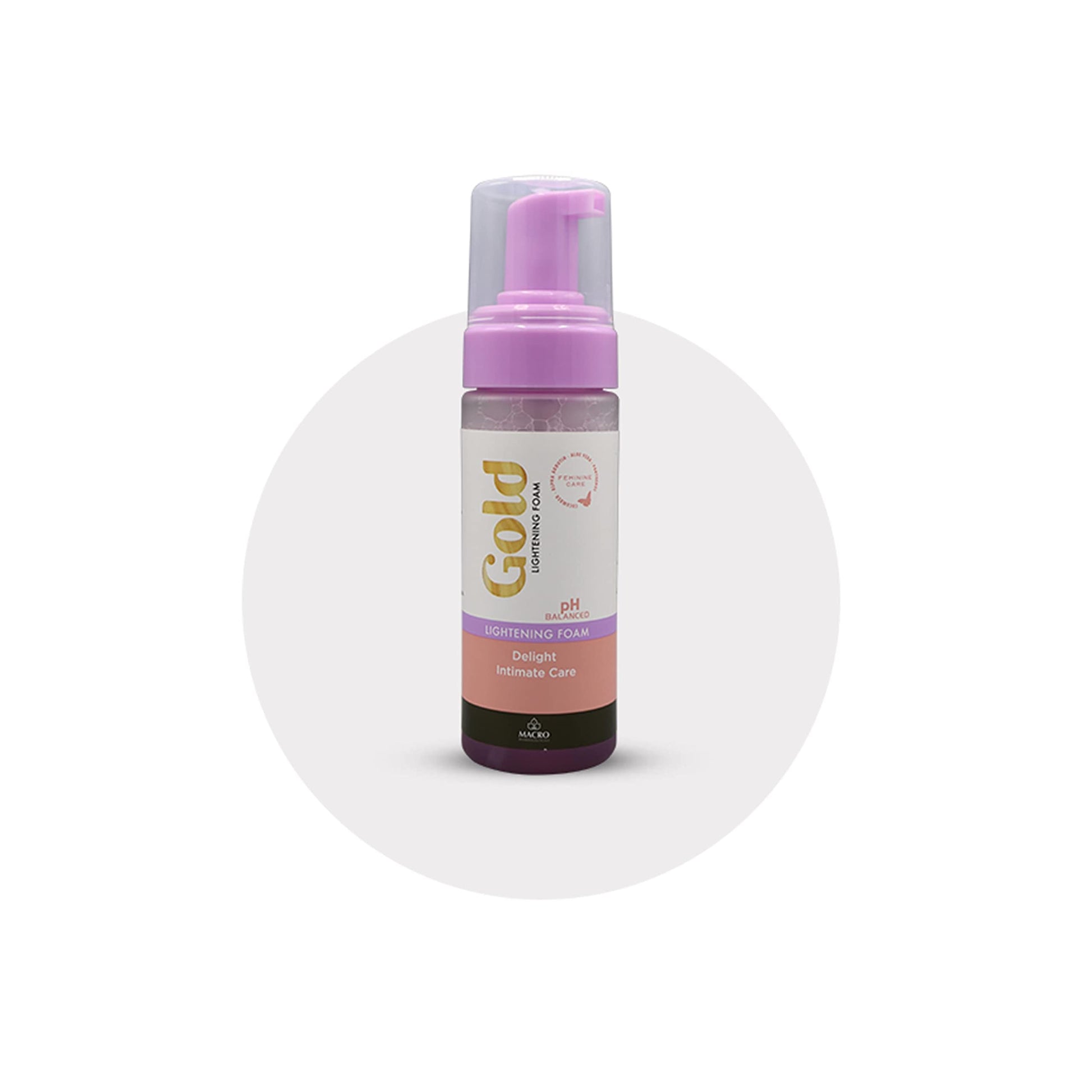 Macro gold lightening foam delight intimate care 150 ml