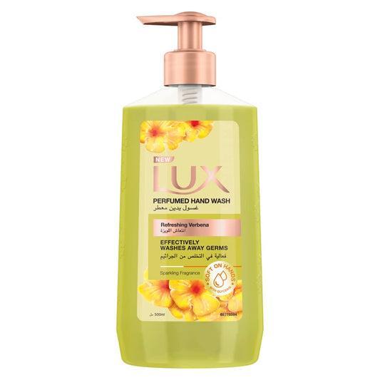 Lux Antibacterial Liquid Handwash Glycerine Enriched, Refreshing Verbena For All Skin Types 500ML