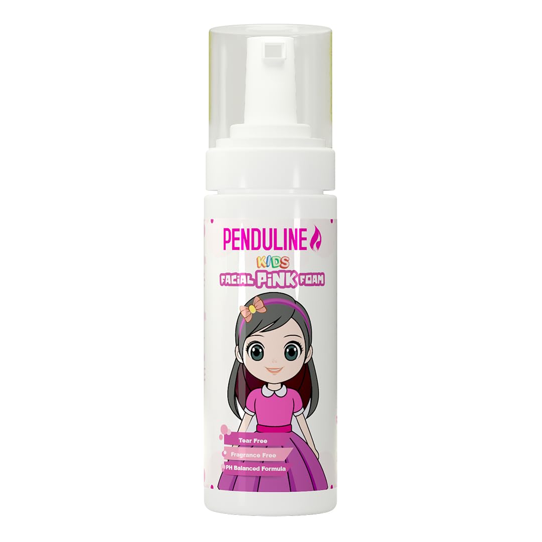Penduline Kids Facial Pink Foam: Rose Oil & Niacinamide for Hydrated, Glowing Skin | free from Sulfate and alcohol |150 ML
