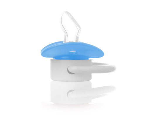 Bubbles pacifier beveled 9-12M Blue