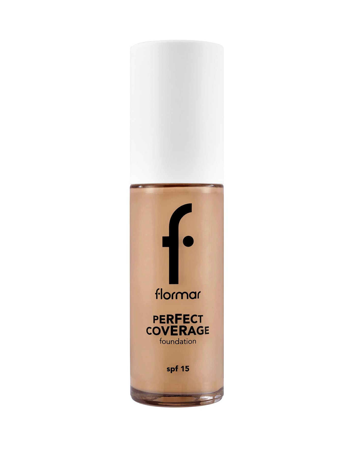 Flormar Perfect Coverage Foundation – 108 Honey – Soft Rich Texture, Smooth-Looking Skin, Up to 12H Fresh Wear, SPF 15