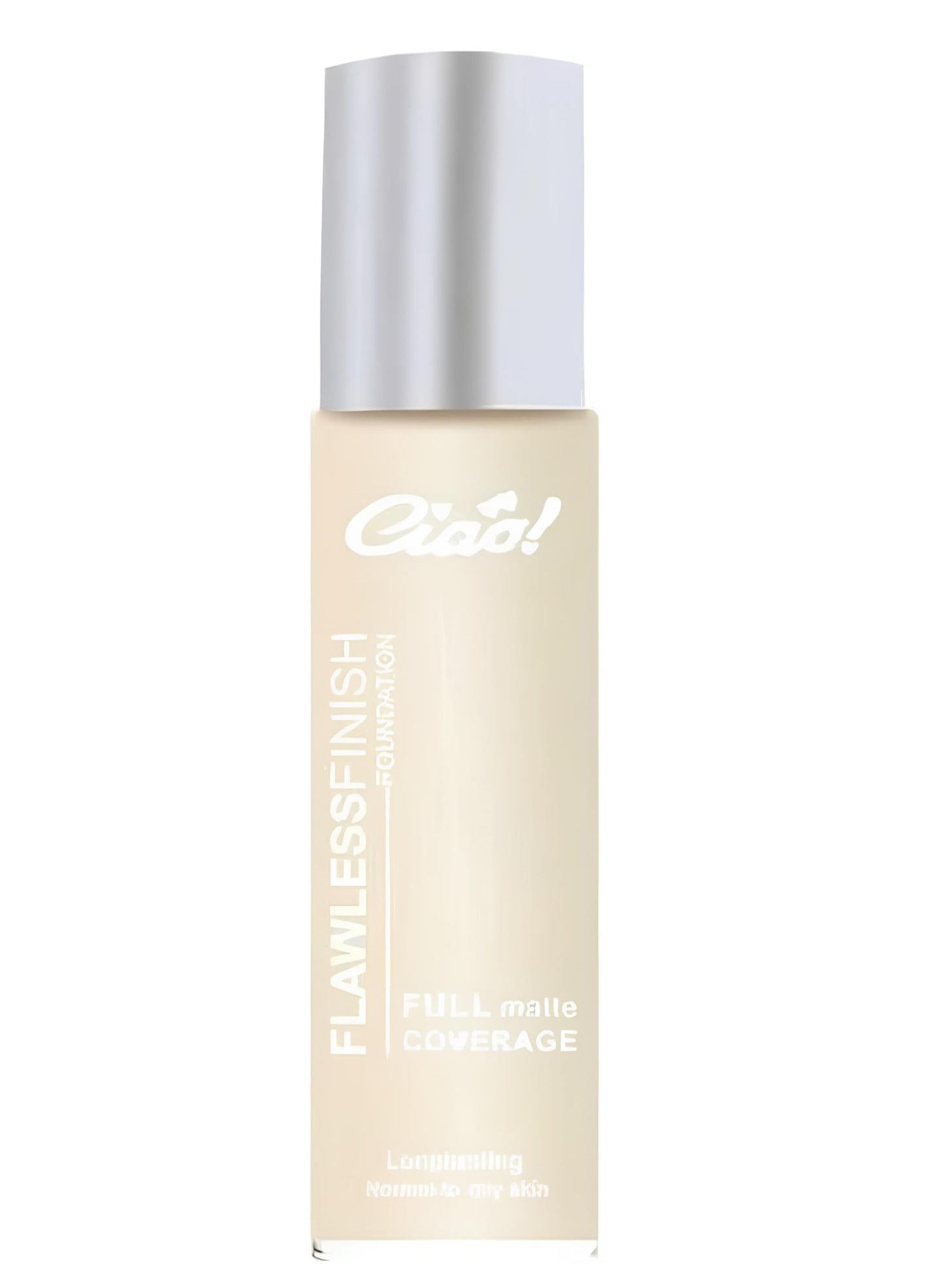 Ciao Flawless Finish Foundation, Long Lasting Lightweight High Coverage, Natural-Looking Matte Finish, Buildable & Hydrating, Shade 2, 30ml