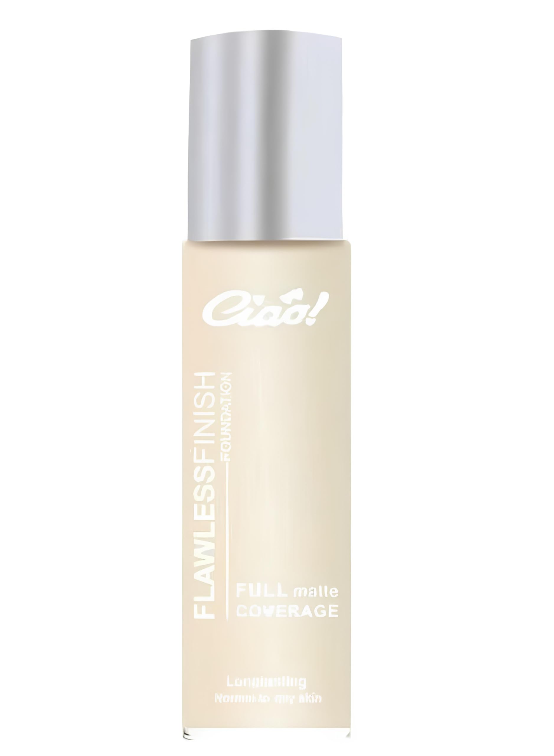 Ciao Flawless Finish Foundation, Long Lasting Lightweight High Coverage, Natural-Looking Matte Finish, Buildable & Hydrating, Shade 2, 30ml