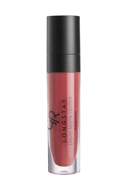 Golden Rose LONGSTAY LIQUID MATTE LIPSTICK 19 KISSPROOF VITAMIN E & AVOCADO OIL 5.5 ml