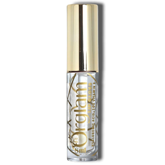 Orglam Lip Gloss (Orglam 3D Glass Transparent Lip Gloss-Long Lasting (10x Vitamin E))