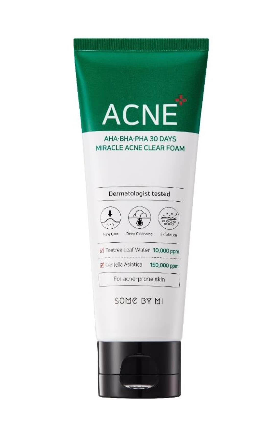 SOME BY MI AHA-BHA-PHA 30 DAYS MIRACLE ACNE CLEAR FOAM (100 ml)- Functional face cleanser