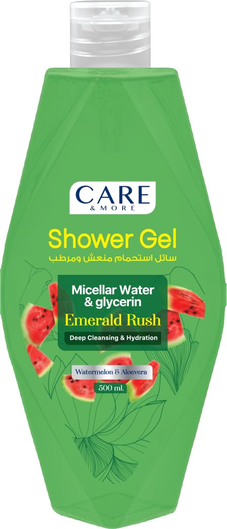 Care & More Watermelon and Aloe Vera Micellar Shower Gel 500 ml